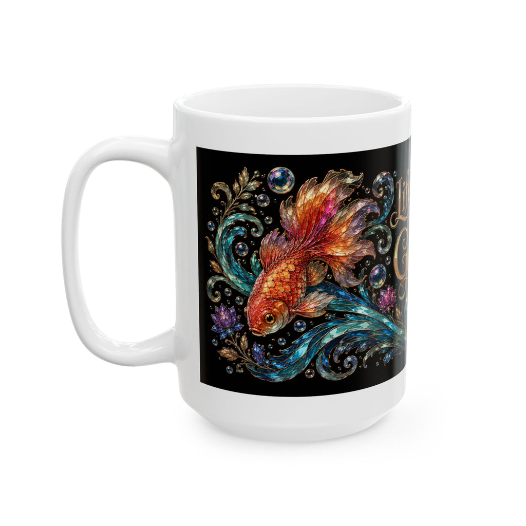 Goldfish Lover Coffee Mug — “Life Is Better With Goldfish” Ceramic Mug (11oz & 15oz)