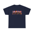 Festival Crowd Sunset Bear Party Graphic Tee. Bears dancing the night away.