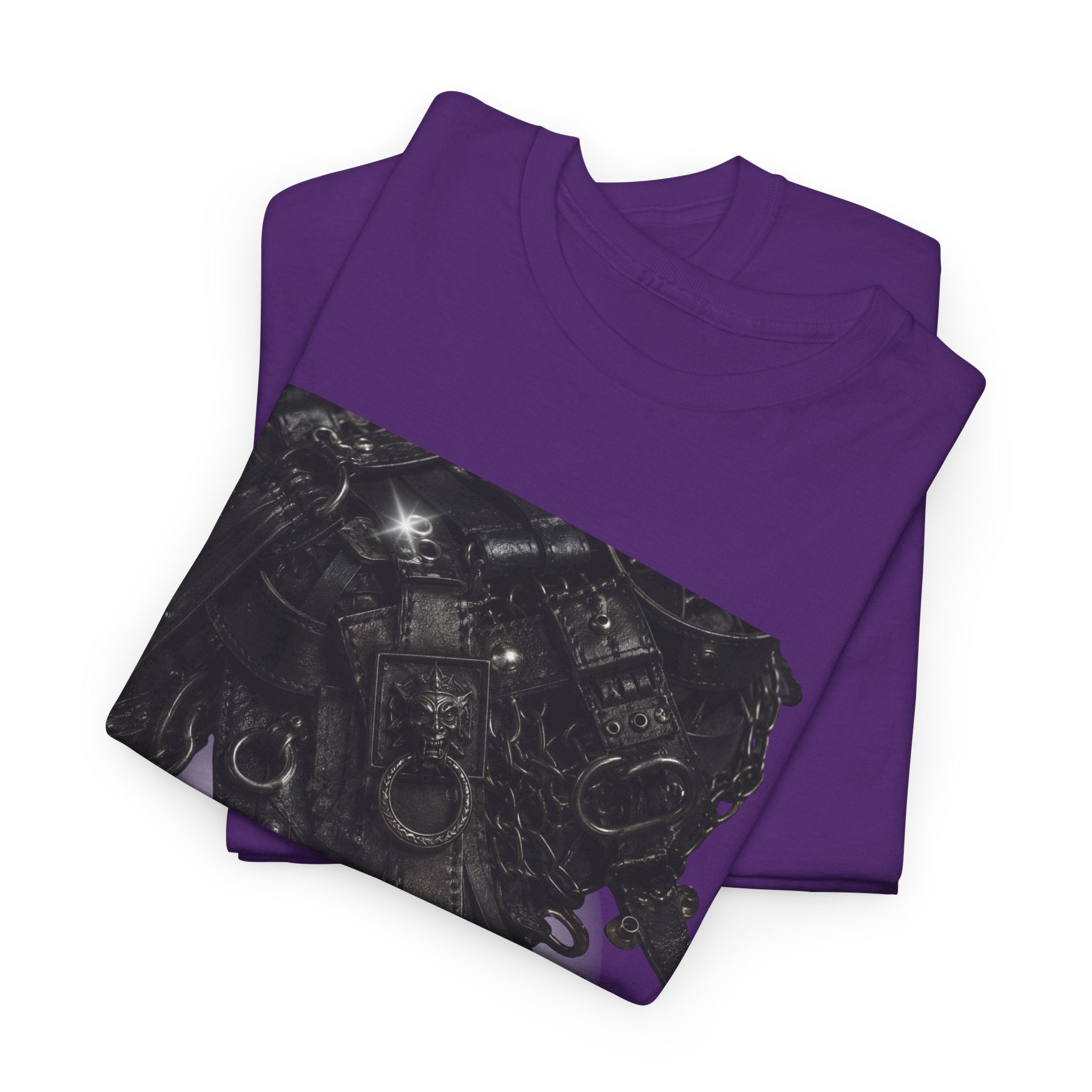 Abstract Black Ink Drip T-Shirt, Leather scraps piled as if the imply.
