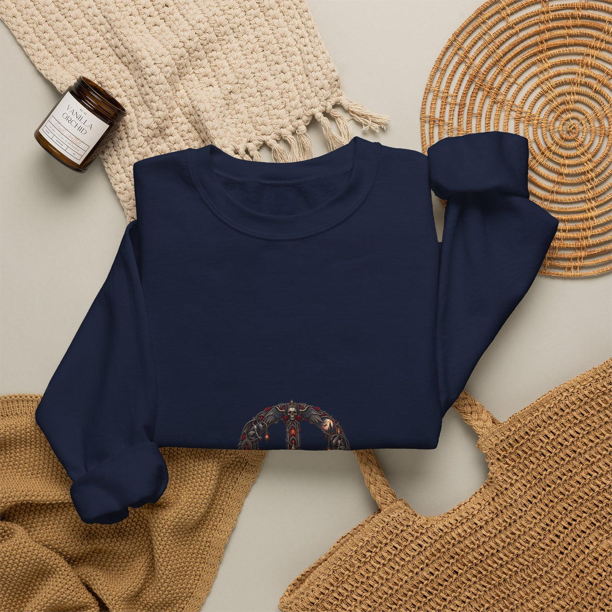 Peace Sign Crewneck Sweatshirt — Vintage Floral Peace Symbol Graphic