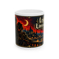 Gothic Cityscape Ceramic Mug – Legacy Lives in You Black Man Gothic Art Mug.  “Legend Lives On” 11oz/15oz