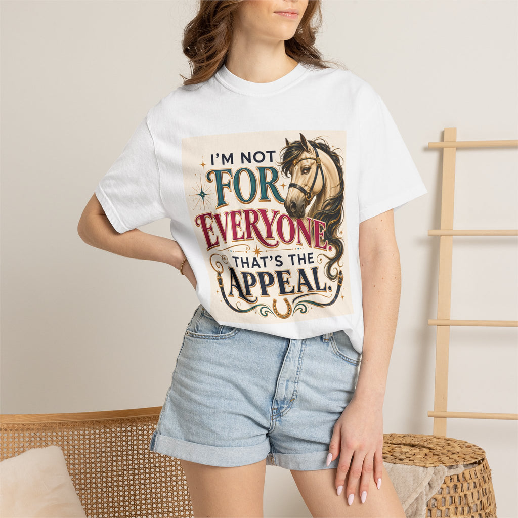 Horse Lover T-Shirt — "I'm Not For Everyone, That's The Appeal" Vintage Graphic Tee