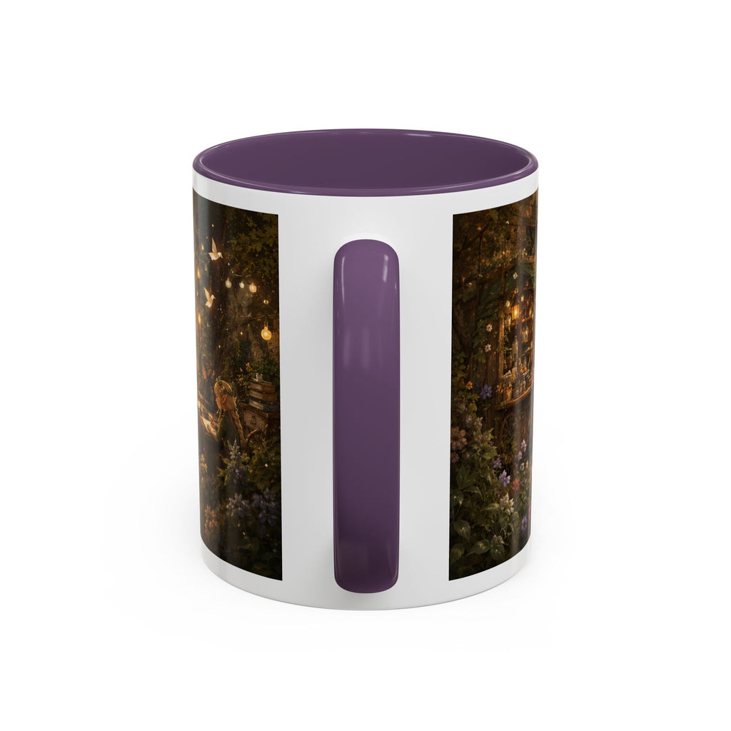 Whimsical Woodland Café Accent Coffee Mug — Cozy Fairy Tale Scene (11/15oz)