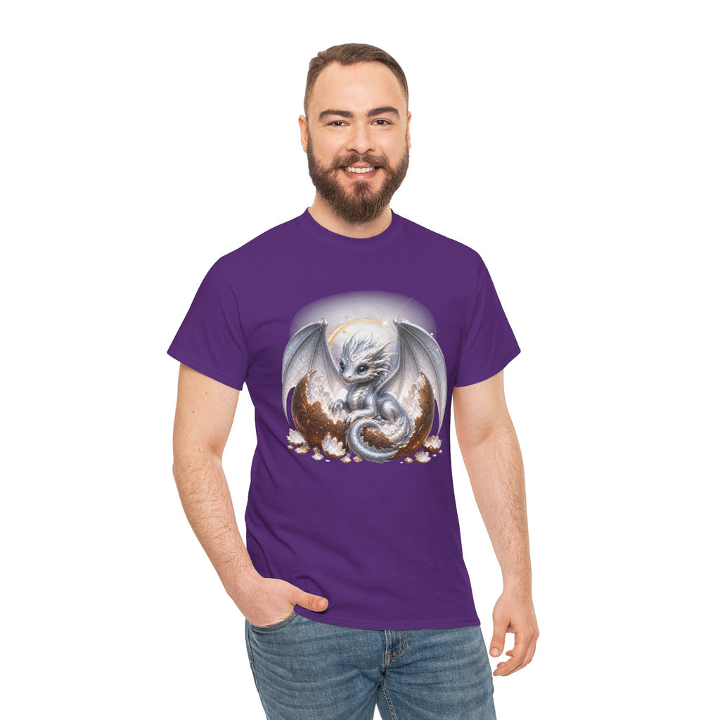 Fantasy Baby Dragon T‑Shirt — Cute Sleeping Dragon Illustration Tee