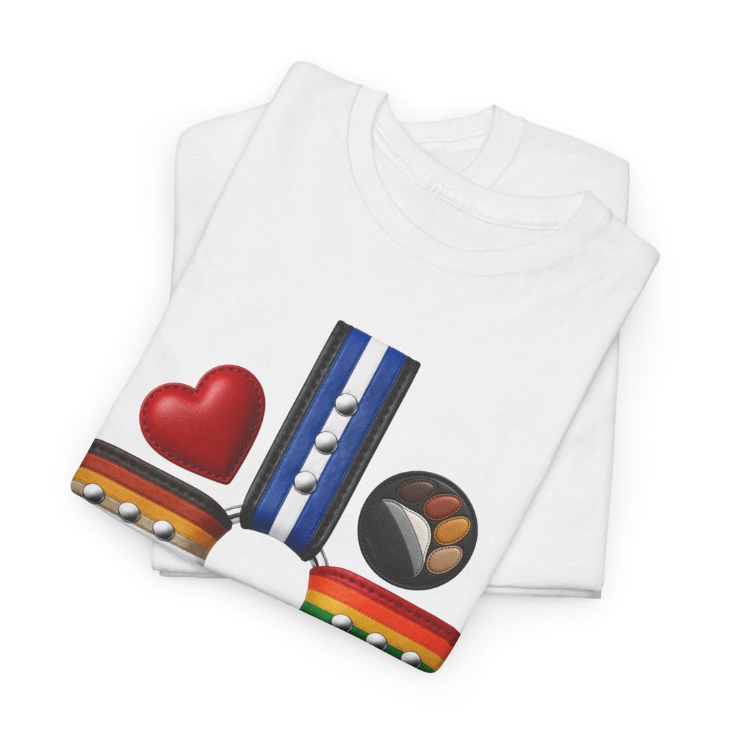 Equality Love Pride T-Shirt — Inclusive LGBTQ+ Flag Heart Design