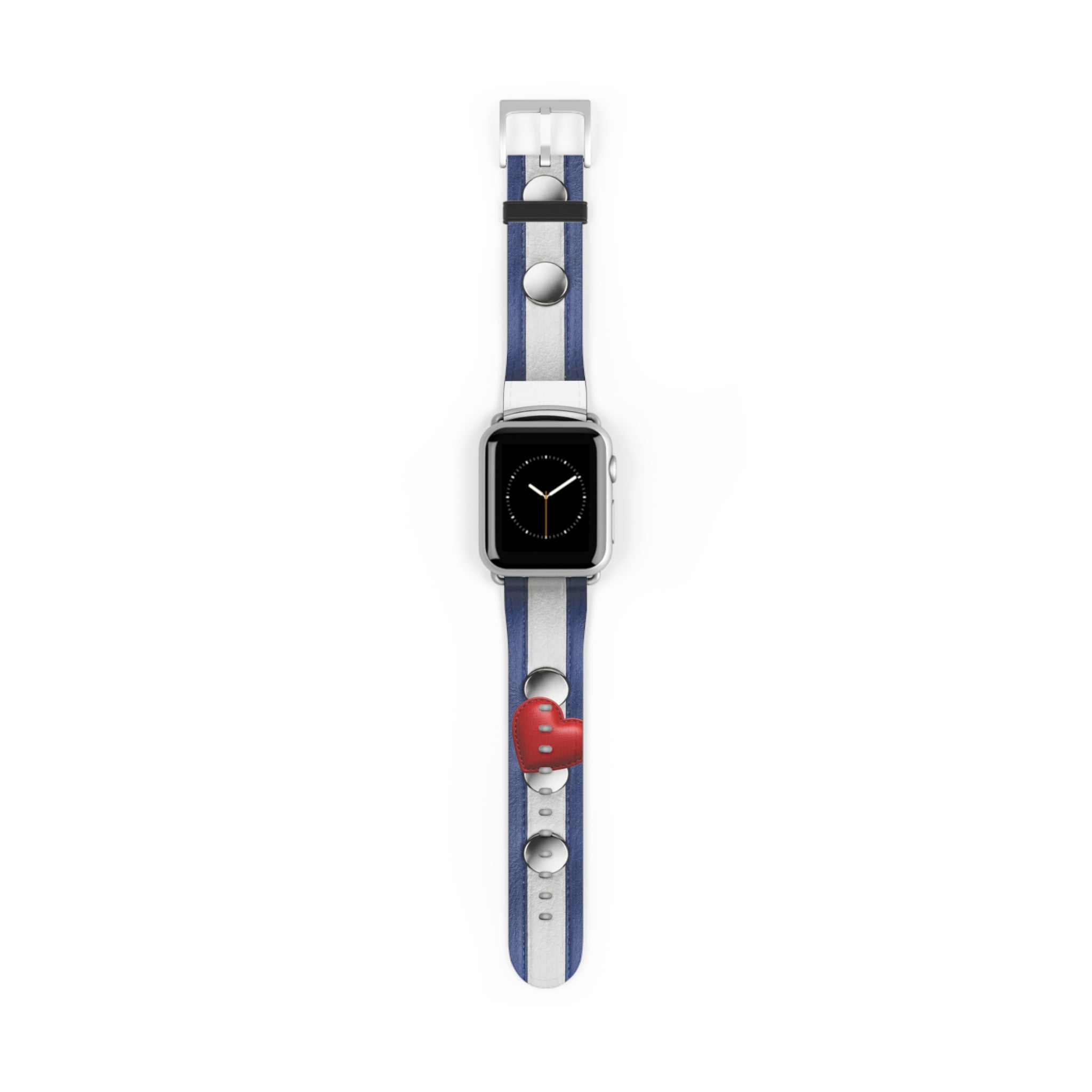 Watch Band — Blue Stripes with Water Droplets Smartwatch Band