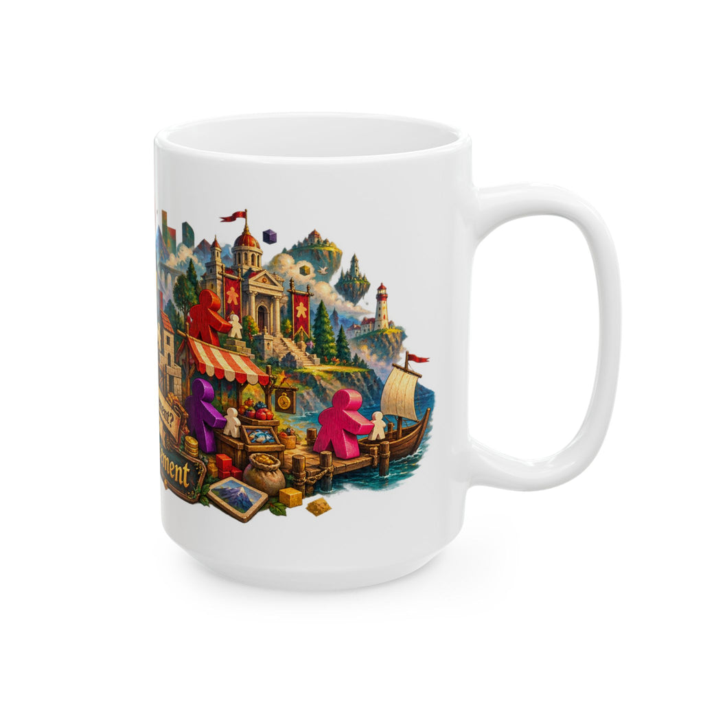 Board Game Mug — "Worker Placement? I Prefer People Placement" Ceramic Coffee Cup (11oz/15oz)
