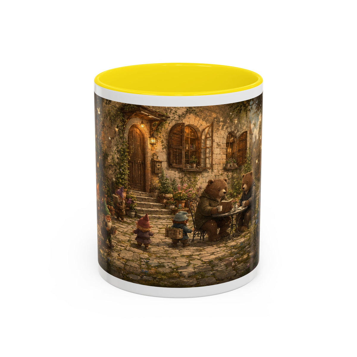 Whimsical Woodland Café Accent Coffee Mug — Cozy Fairy Tale Scene (11/15oz)
