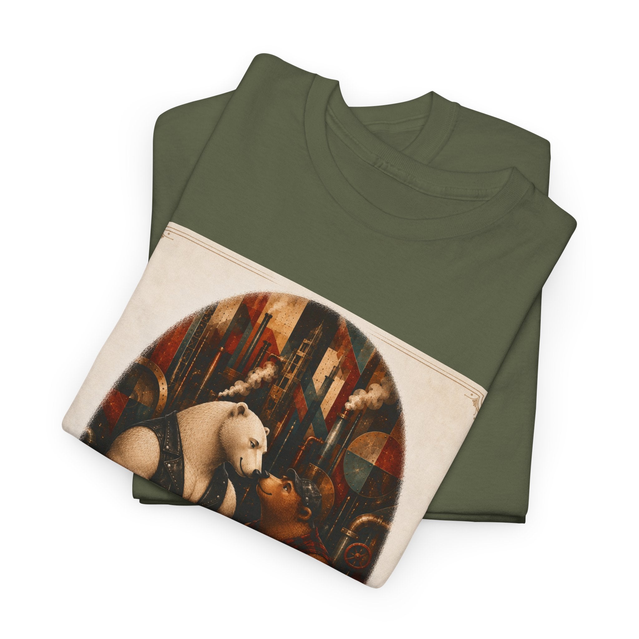 Bear Couple Graphic Tee — "You Had Me, Hey Bear" Vintage Woodland Love T-Shirt