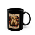 Cat Love Mug — "All Love Is Good Love…You Had Me At Meow" Black Ceramic Coffee Cup. Siamese cat cup for coffee or tes. Siamese cat lover for cat lovers.