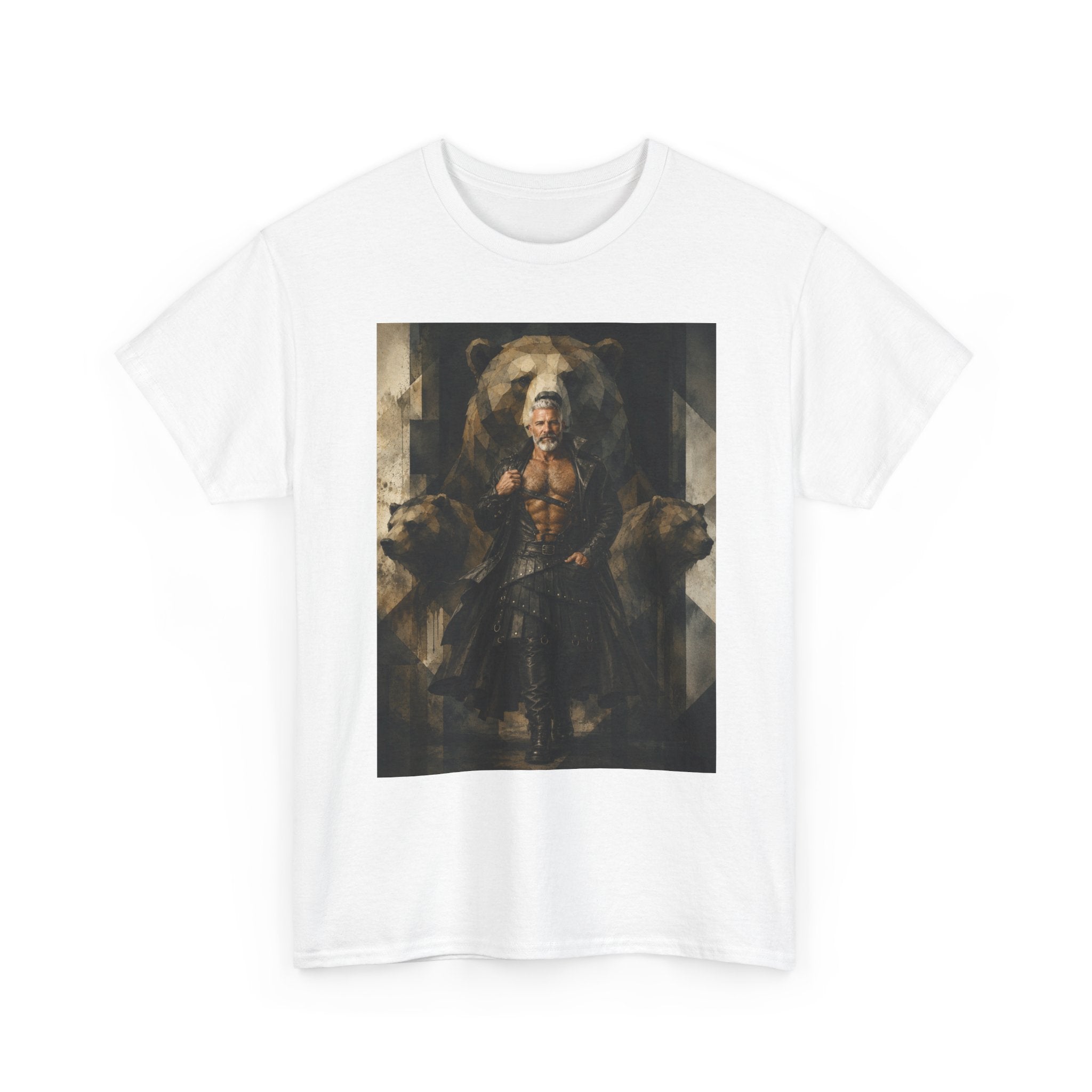Viking Warrior Art Tee. Bear T-shirt. Bear men.