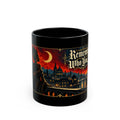 Remember Who You Are Gothic City Black Mug — Afrocentric Empowerment Mugs | Black Art & Gothic Fantasy Gifts. Inspirational Fantasy Coffee Cup (11oz, 15oz)