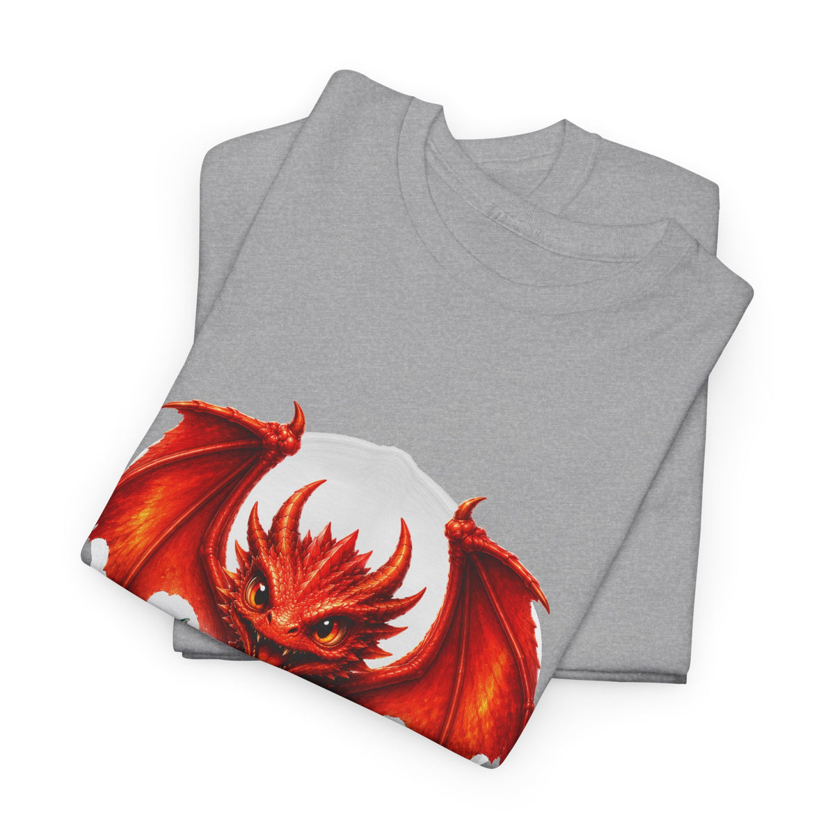 Dragon Hatchling T-Shirt — Cute Red Dragon Hatching Design