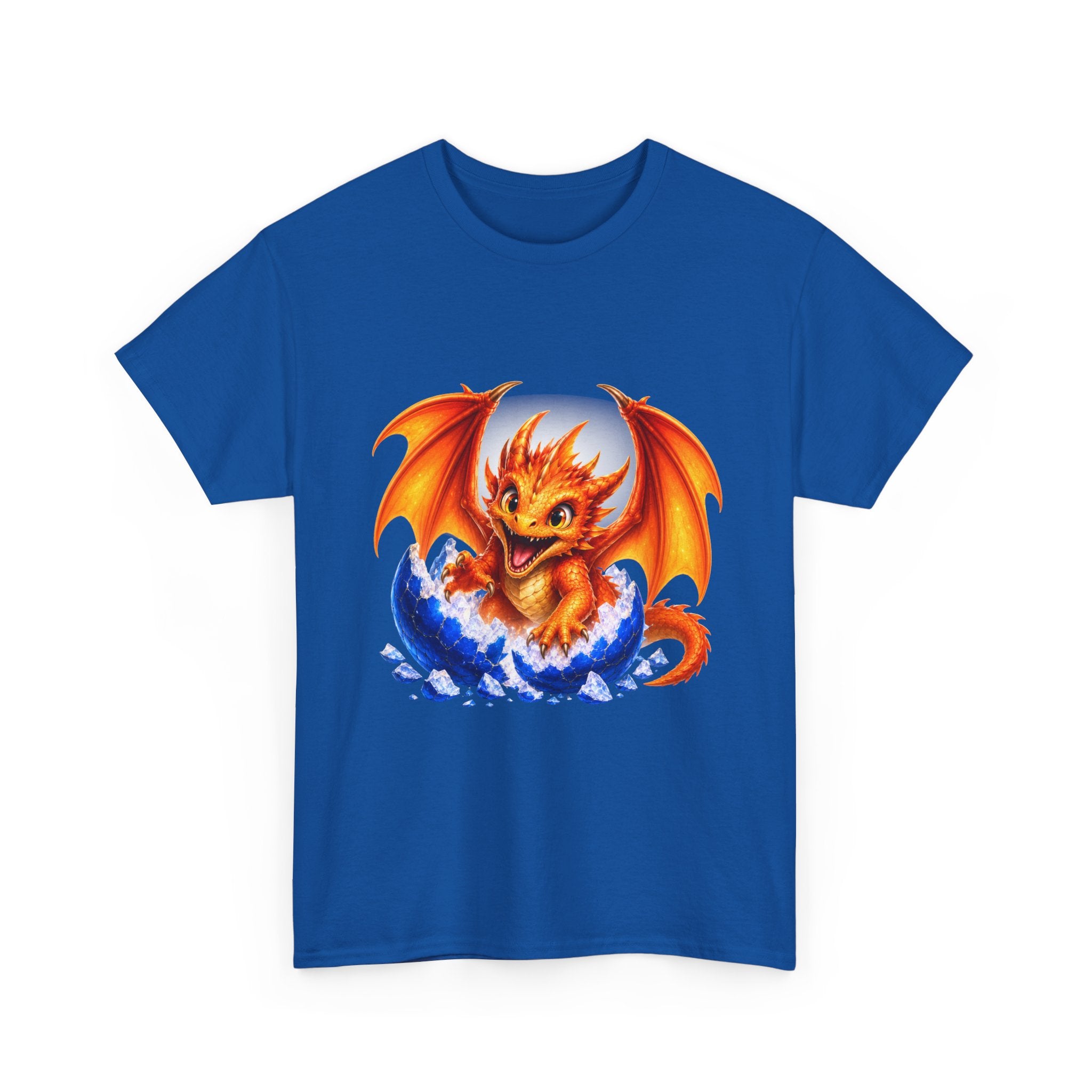 Dragon Hatchling T-Shirt — Cute Orange Baby Dragon Splash Design