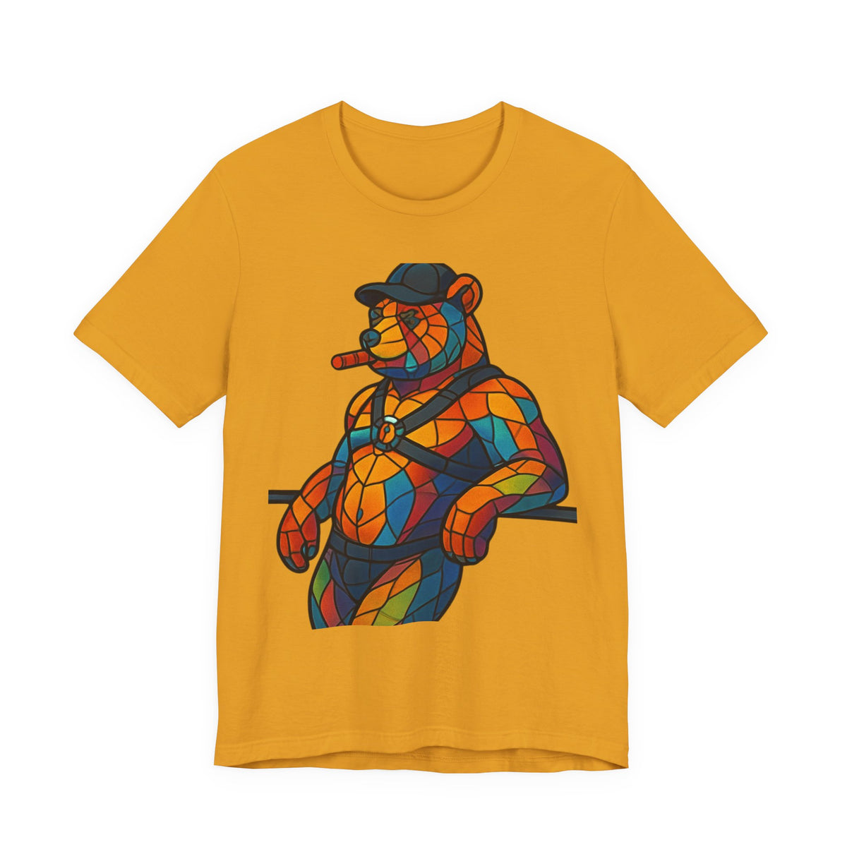 Pride Bear Cigar Daddy Tee, Pride Bear, Leather Bear, Cigar Daddy Bear, Cigar Daddy