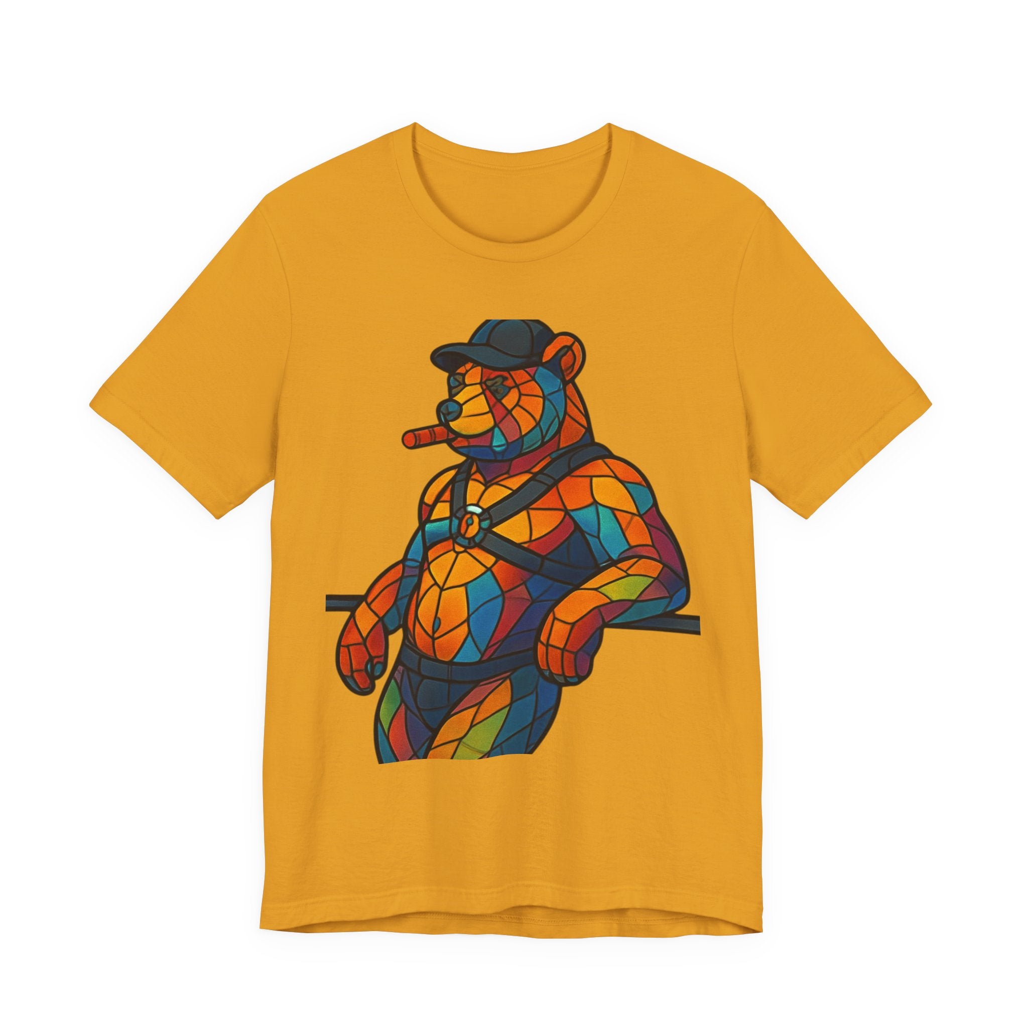 Pride Bear Cigar Daddy Tee, Pride Bear, Leather Bear, Cigar Daddy Bear, Cigar Daddy