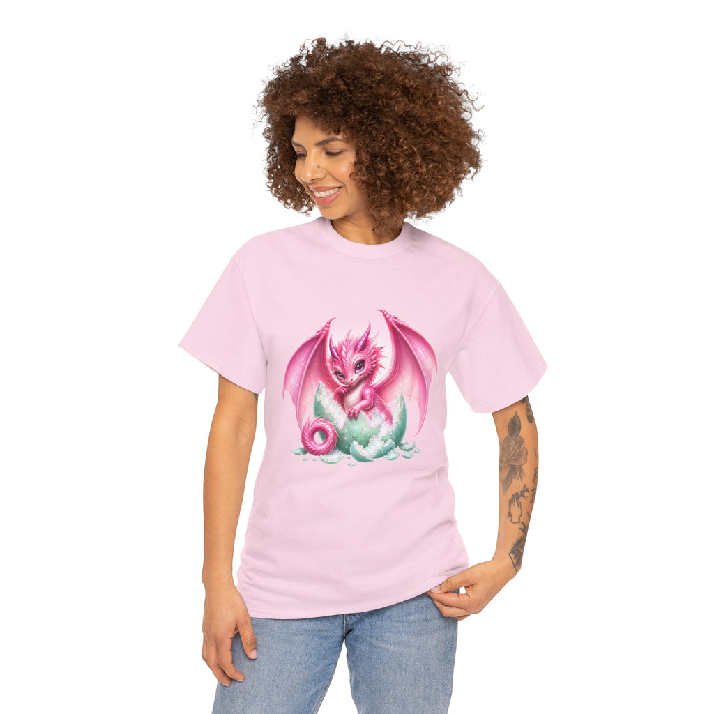 Pink Baby Dragon T-Shirt — Cute Fantasy Dragon Graphic Tee