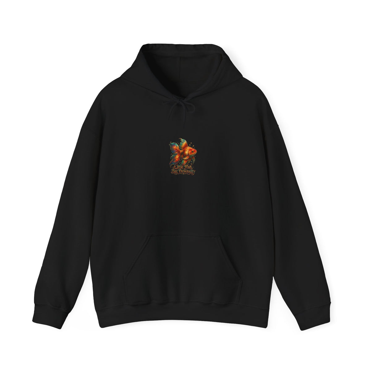 Floral Koi Hoodie — Tranquil Japanese Fish Garden Sweatshirt