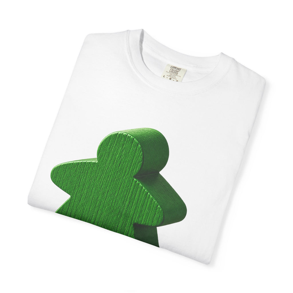 Meeple Graphic T‑Shirt — Green Board Game Gamer Tee