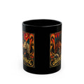 Horse Lover Coffee Mug – Equestrian Art Mug with Jewel Tone Horse Painting