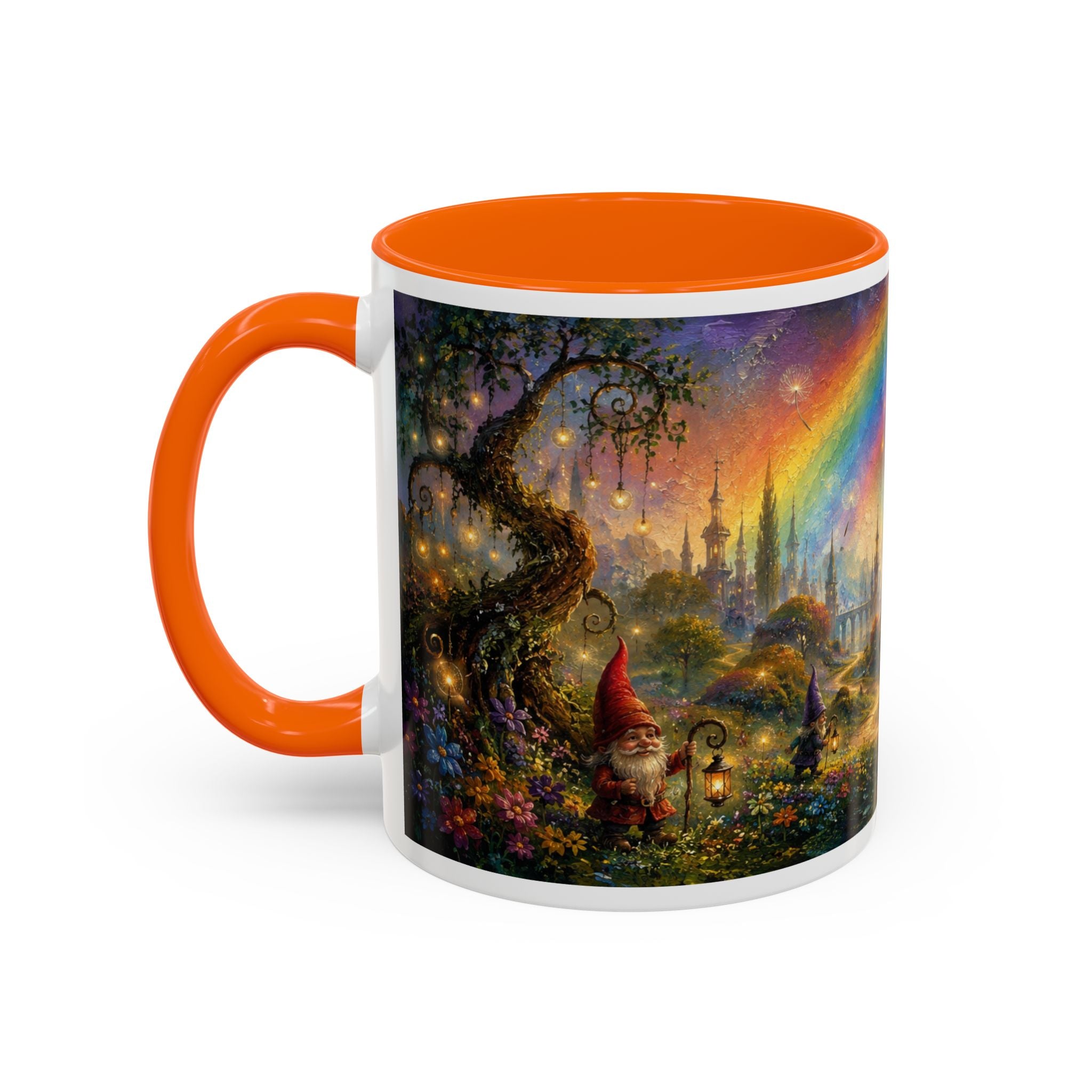 Fantasy Fairyland Coffee Mug — Rainbow Castle Magical Woodland Tea Cup