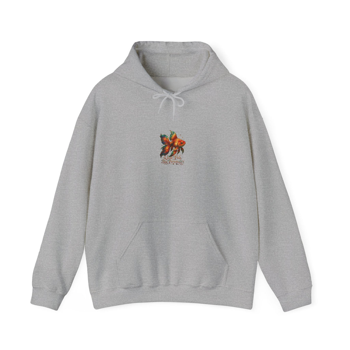 Floral Koi Hoodie — Tranquil Japanese Fish Garden Sweatshirt
