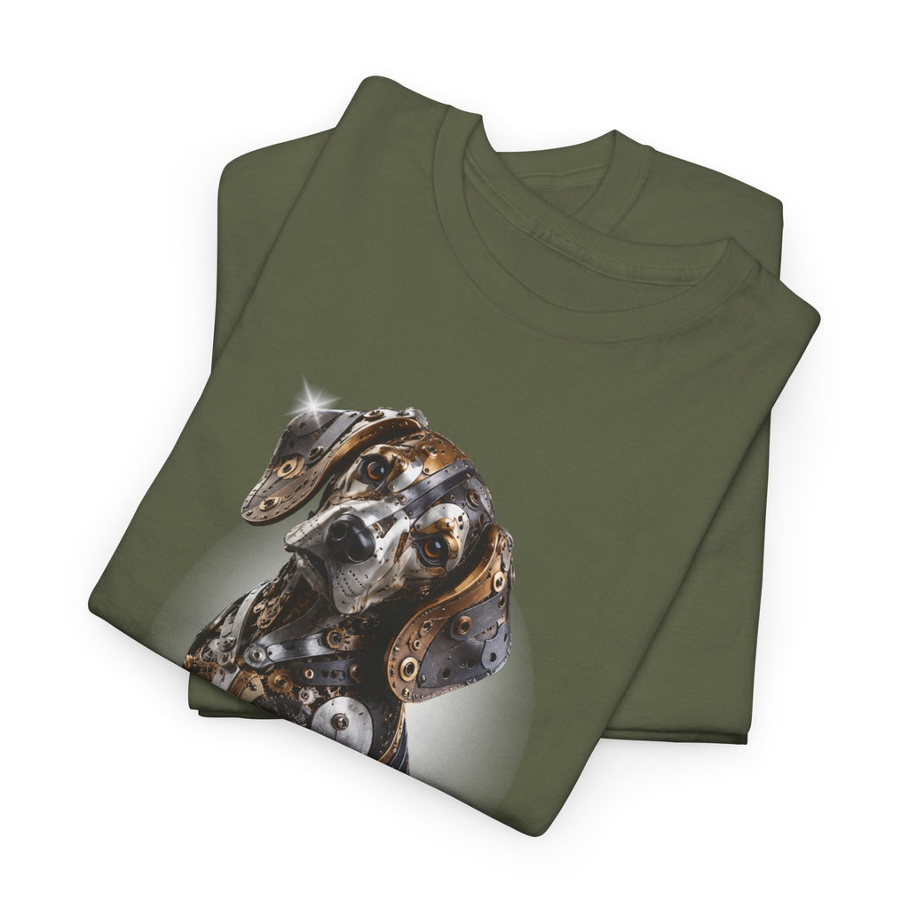 Beagle Tee – Cute Sitting Puppy Graphic T-Shirt. Beagle Puppy sitting on a trophy stand.