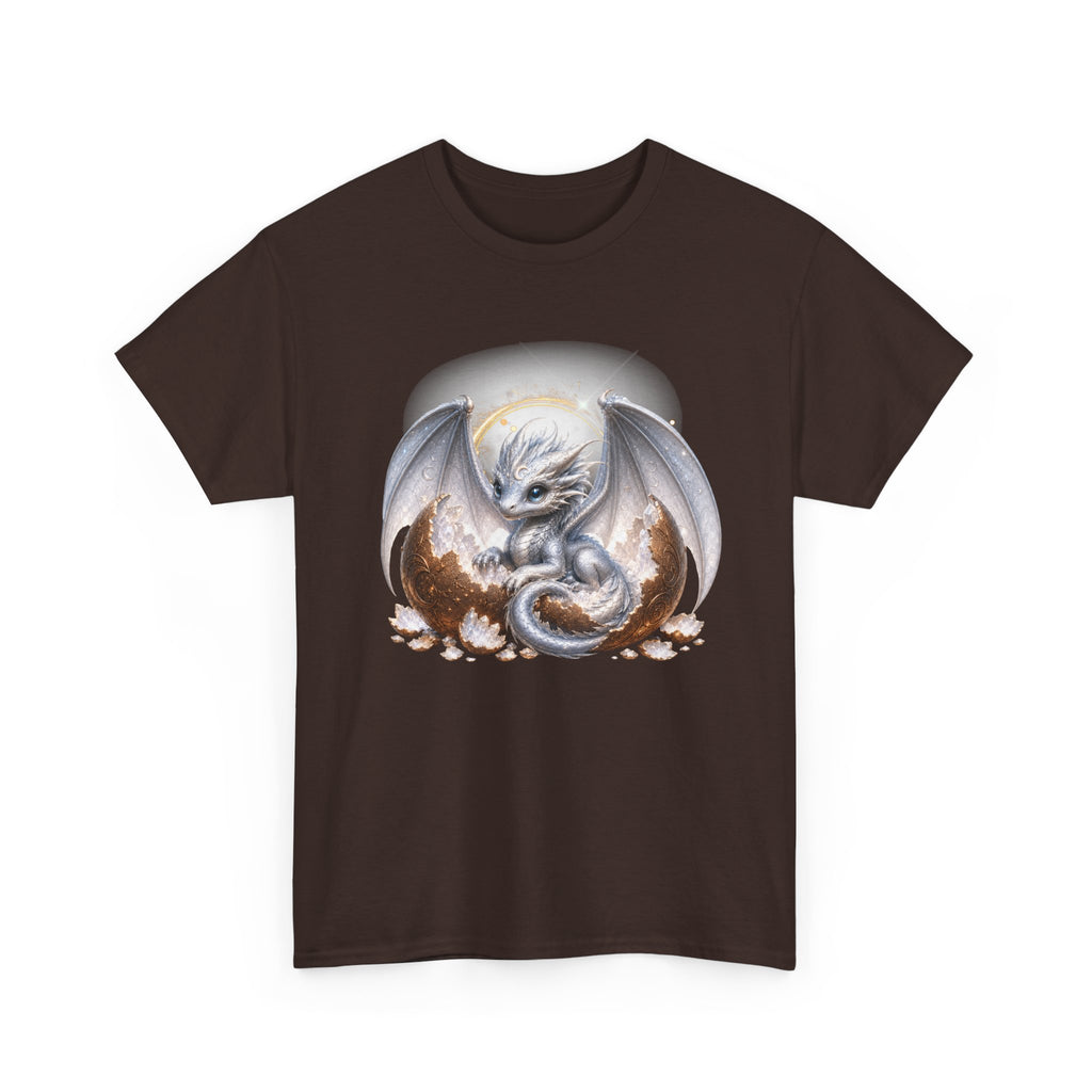 Fantasy Baby Dragon T‑Shirt — Cute Sleeping Dragon Illustration Tee