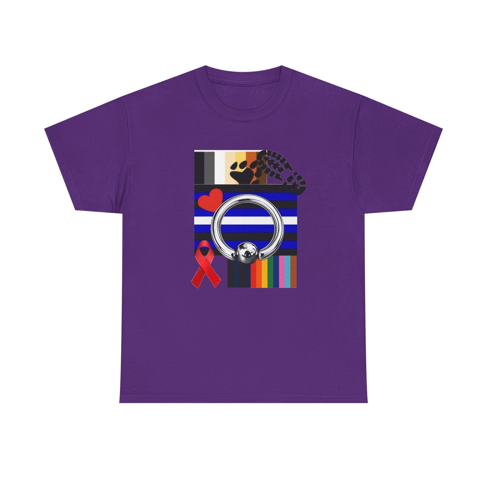 Awareness Ribbon & Pride Flag Graphic Tee