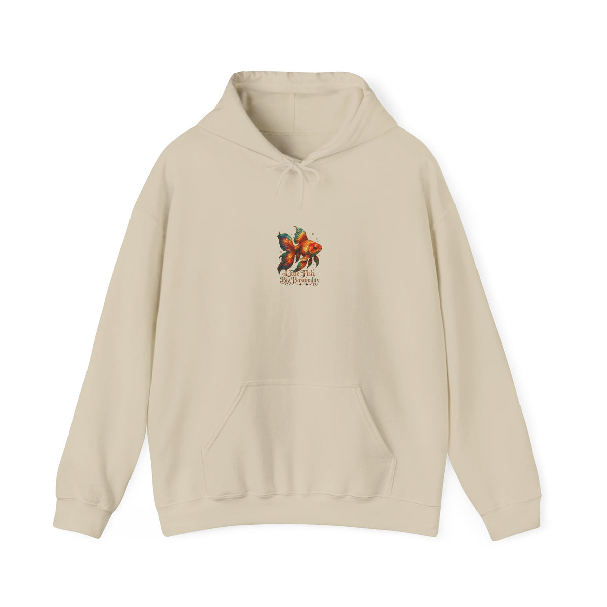 Floral Koi Hoodie — Tranquil Japanese Fish Garden Sweatshirt