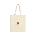 Goldfish Illustration Canvas Tote Bag — Artistic Small Fish Print Grocery & Market Tote
