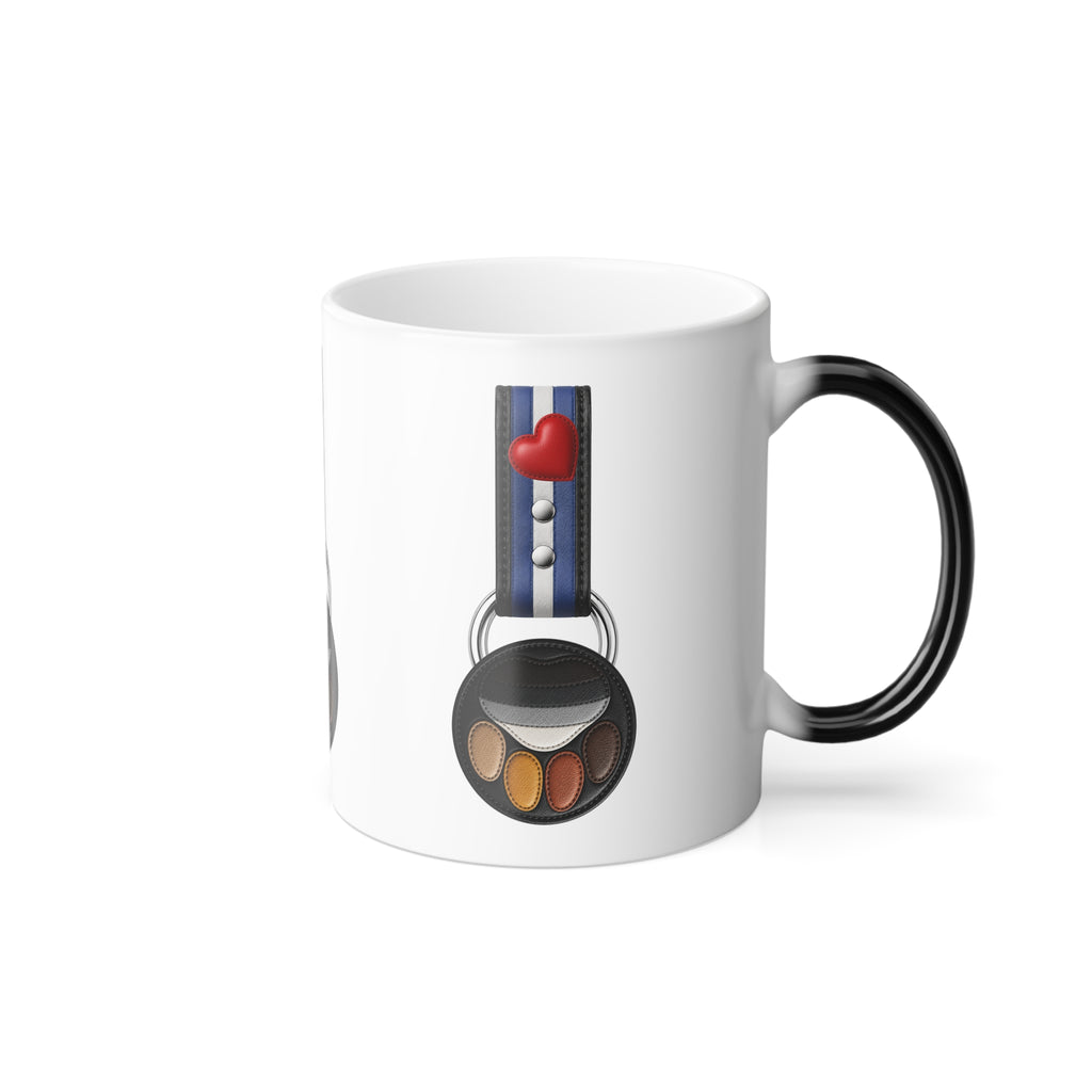 Color-Changing Makeup Bag Charm Mug — 11oz Morphing Coffee Cup