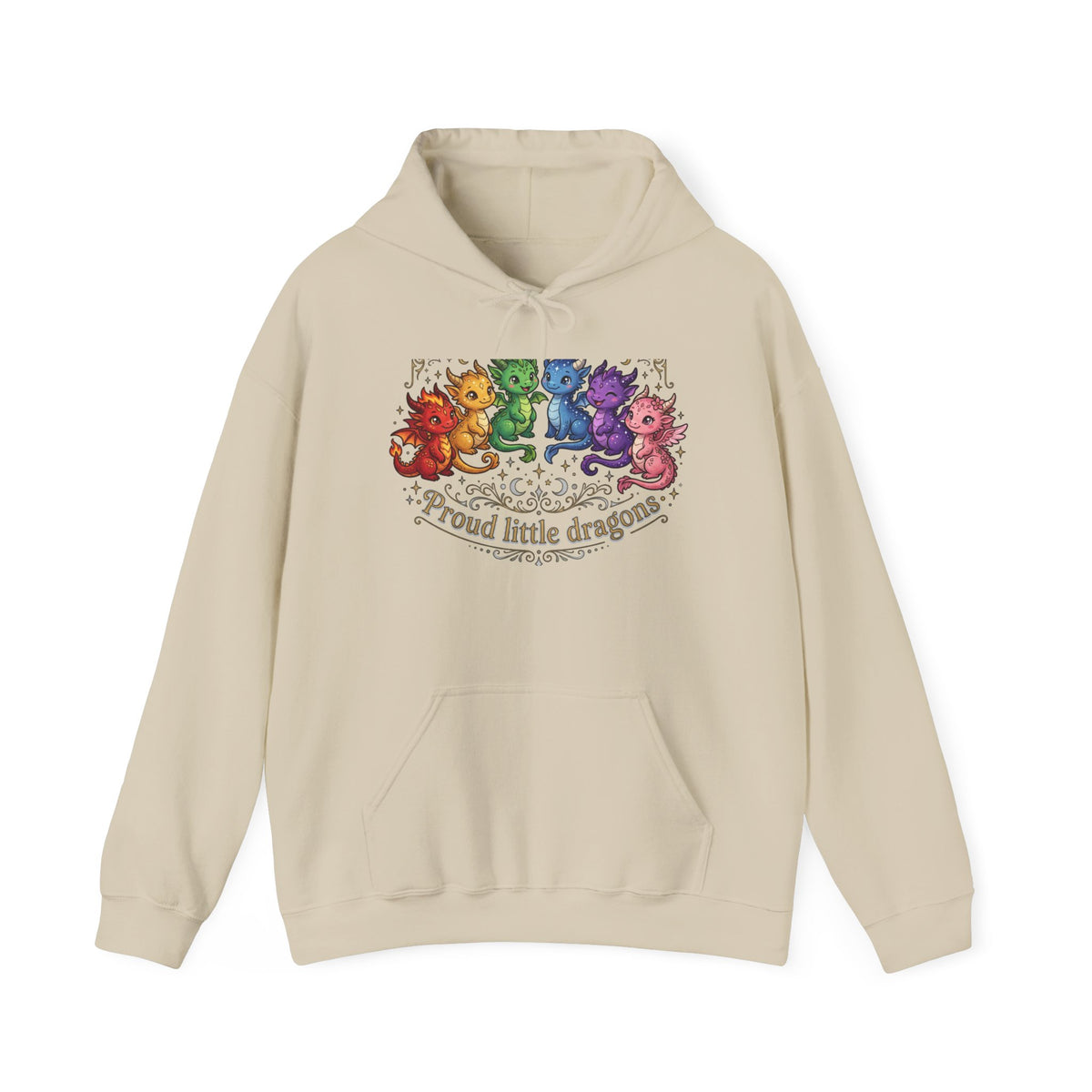 Proud Little Dragons Hoodie — Rainbow Cute Dragon Family Sweatshirt