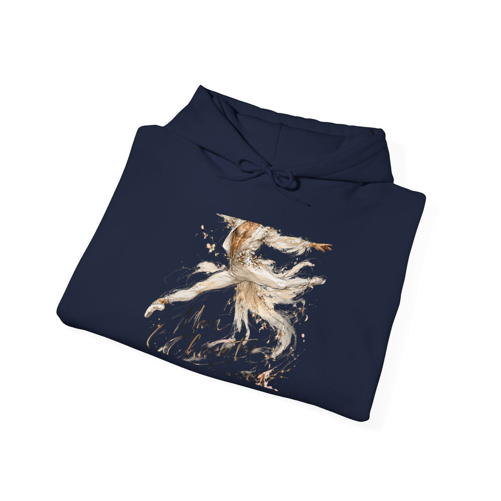 Christmas Angel Hoodie — Watercolor Angel "Merry Christmas" Holiday Sweatshirt