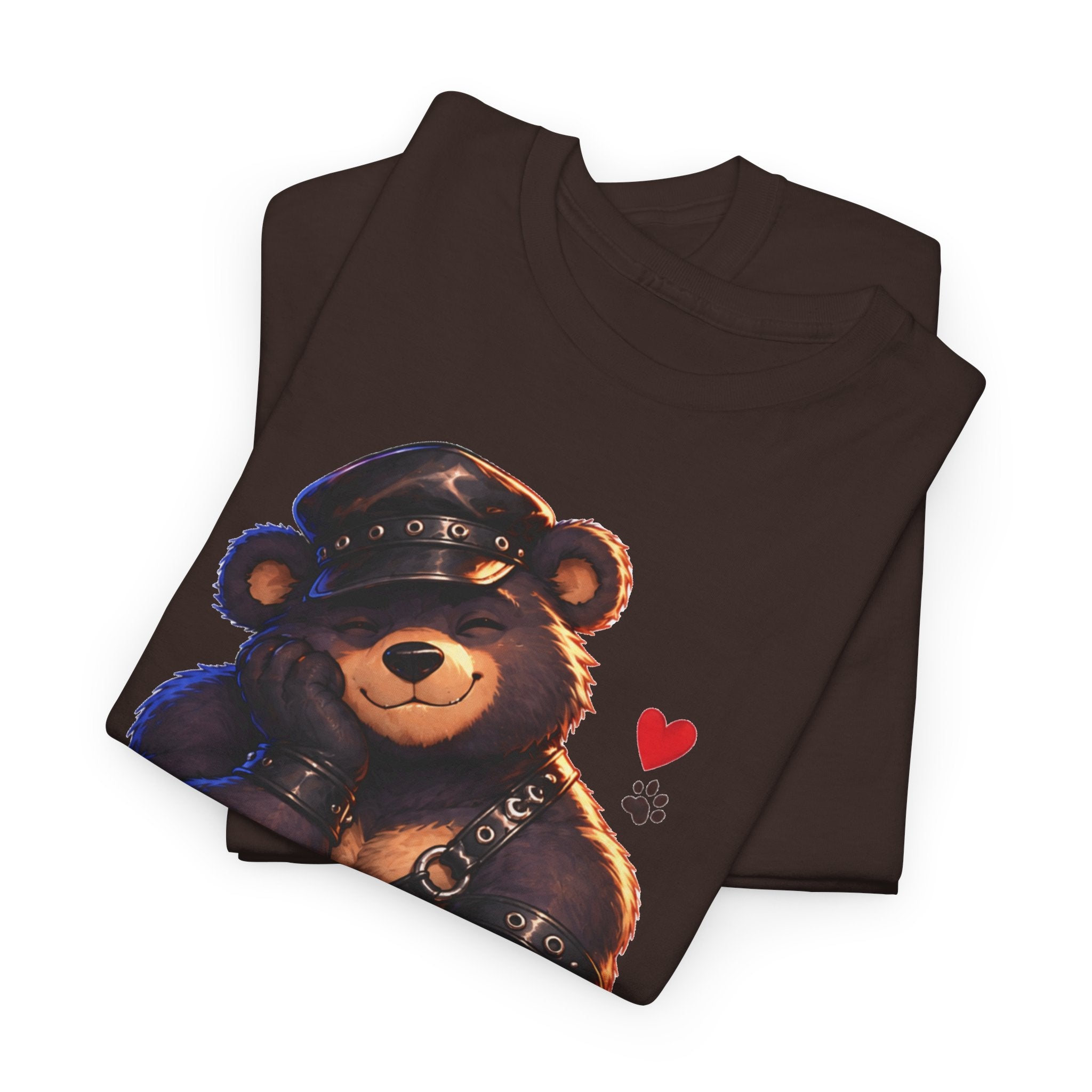 Leather Bear Graphic Tee — Cute Biker Teddy Shirt. Bears and leather men, Bears t-shirt