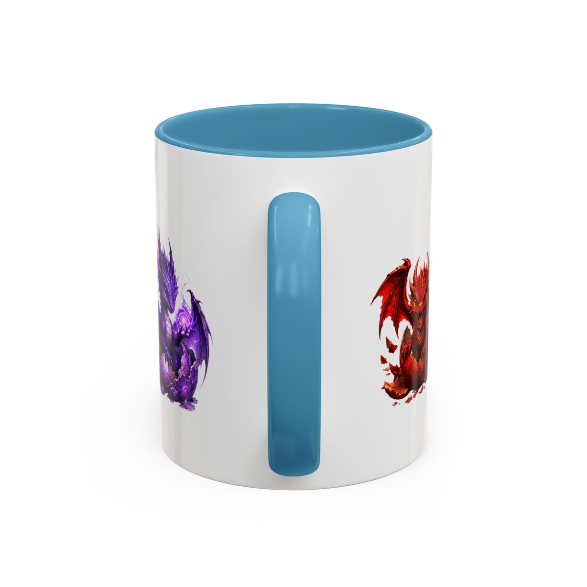 Dragon Element Accent Coffee Mug — Colorful Baby Dragon Lineup (11/15oz)