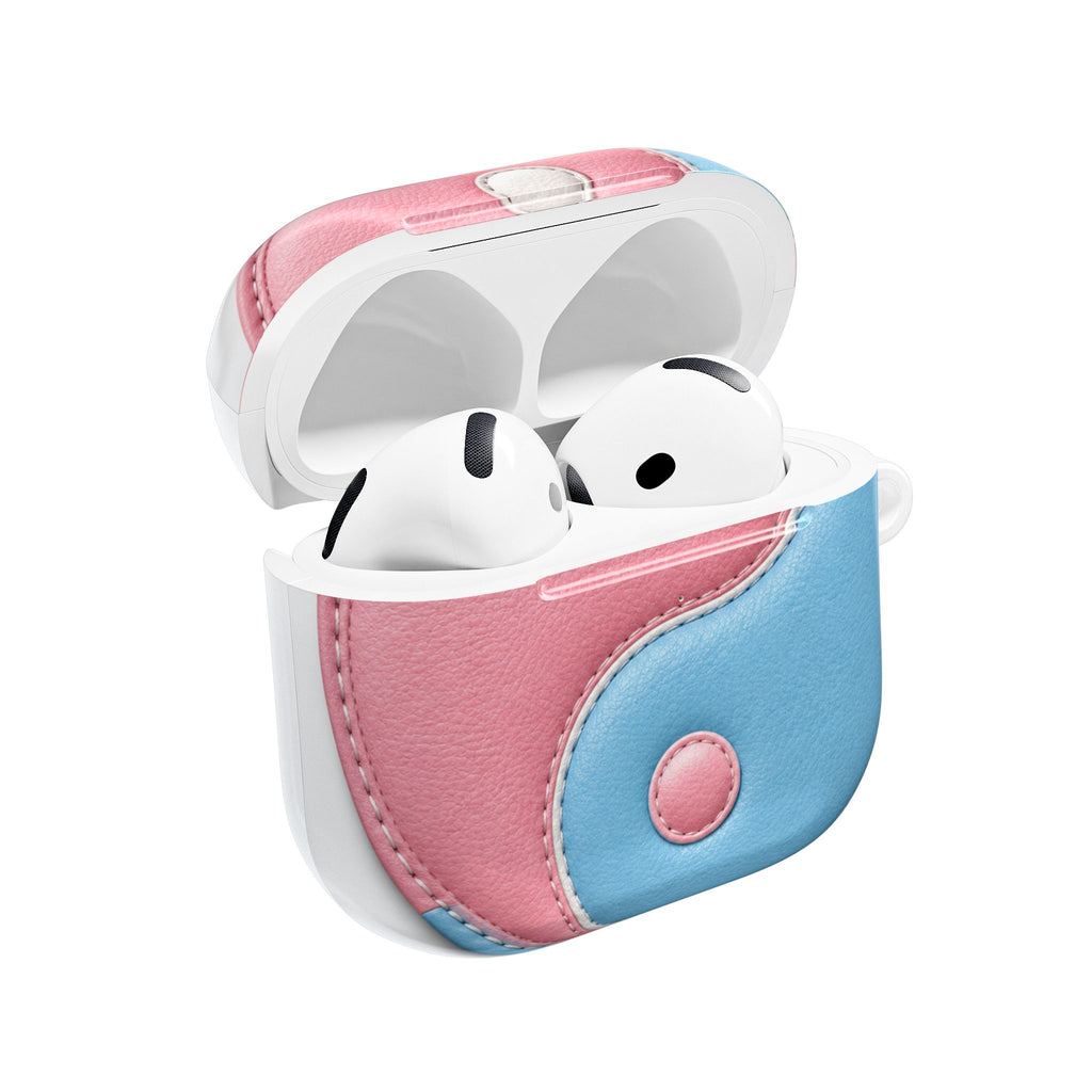 Yin Yang Pastel AirPod Case — Pink & Blue Protective Cover