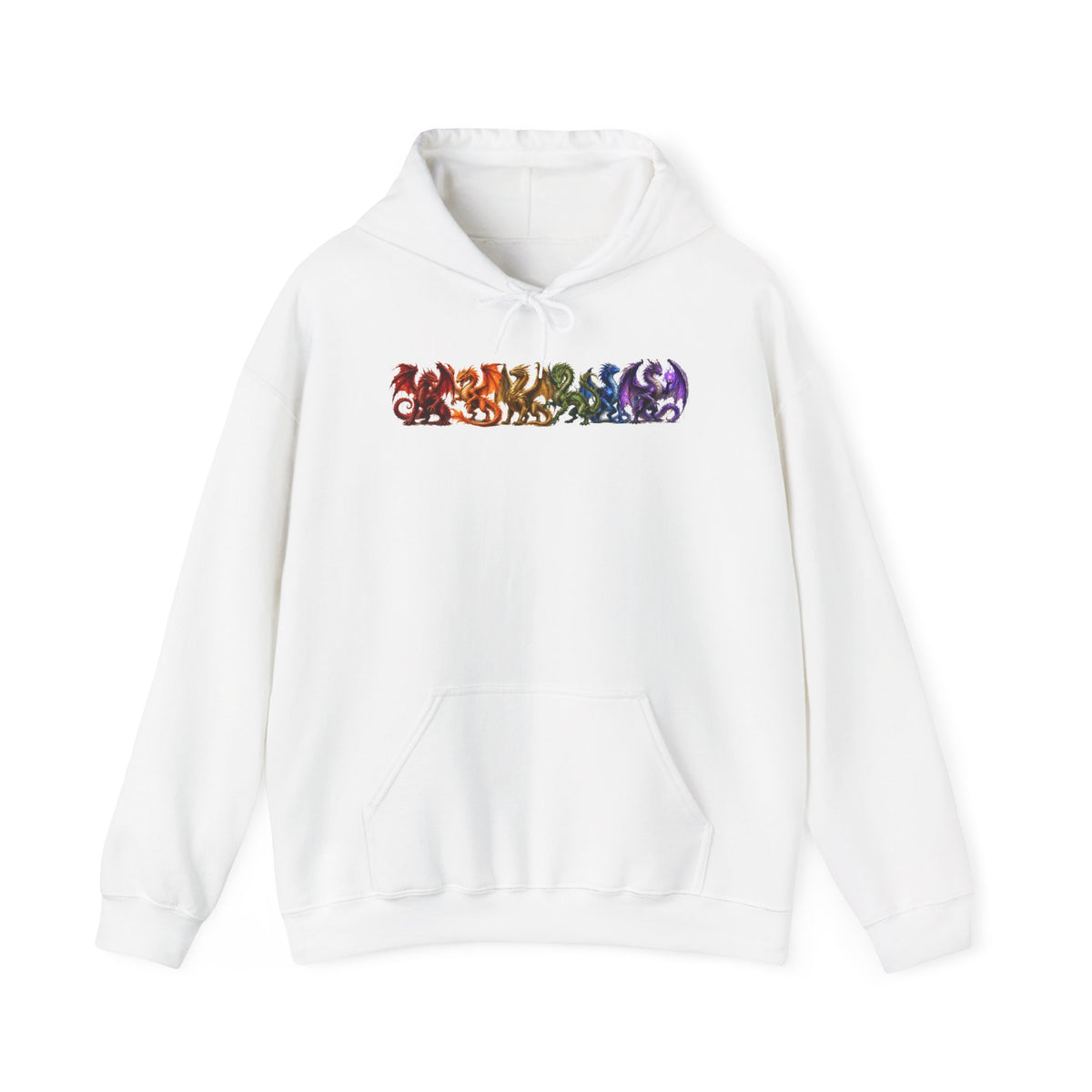 Hoodie — Rainbow Floral Foxes Graphic Pullover