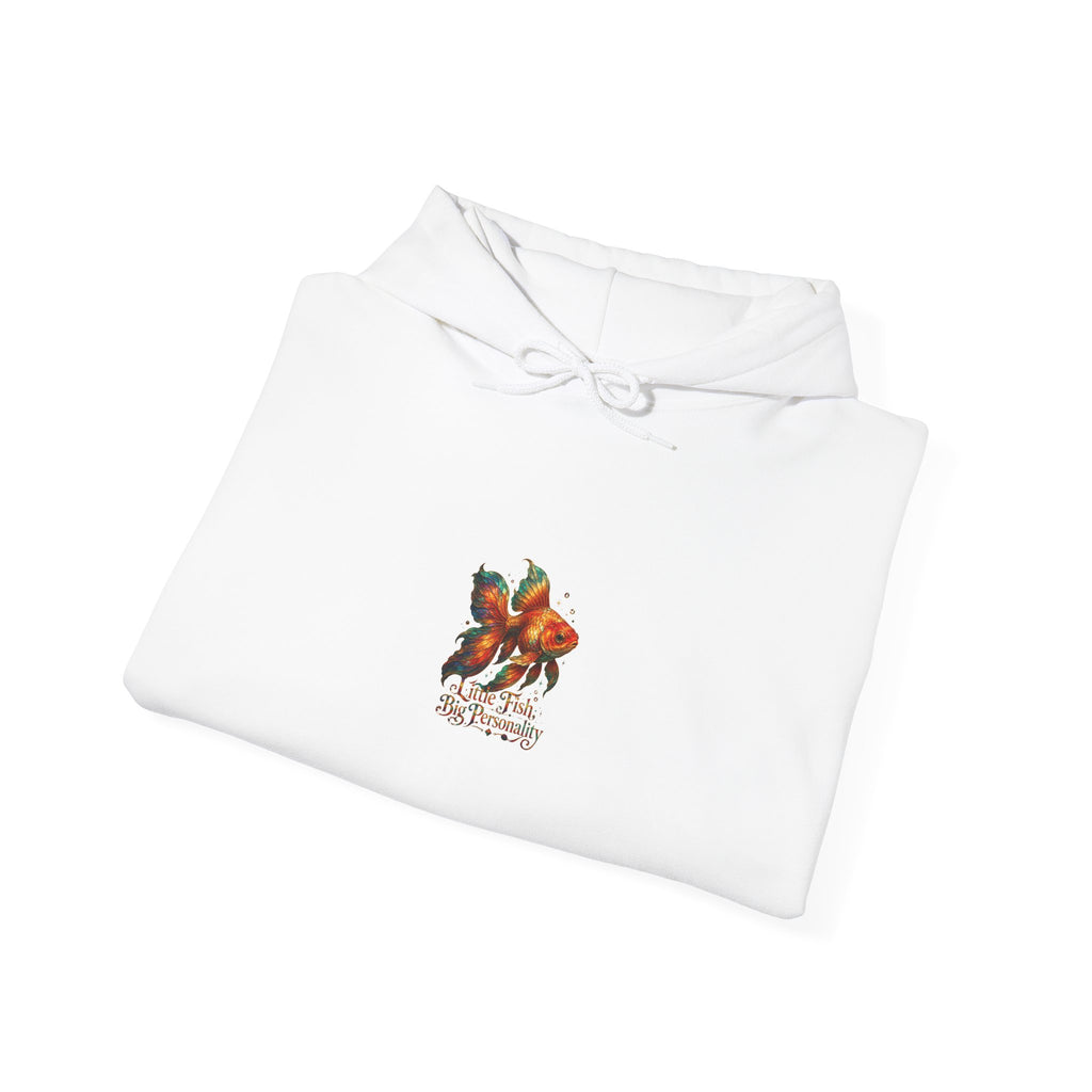 Floral Koi Hoodie — Tranquil Japanese Fish Garden Sweatshirt
