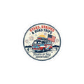 Stars, Stripes & Road Trips Kiss-Cut Stickers | vintage USA, red white blue