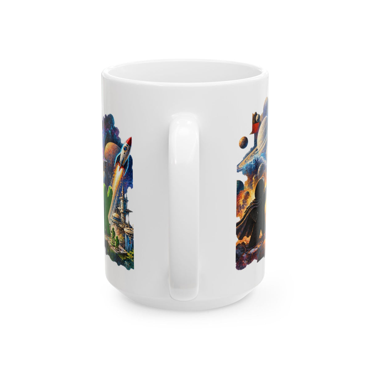 Board Game Mug — “Tiny Meeples, Big Strategy” Ceramic Coffee Mug (11oz & 15oz)