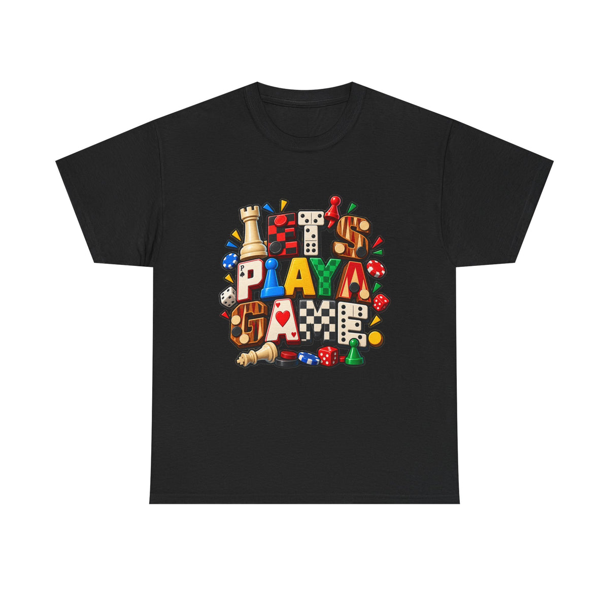 Board Game Lover T‑Shirt — Play Dice Cards Chess Pieces Graphic Tee