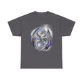 Dragon Circle T-Shirt — Mystic Silver Fantasy Dragon Graphic Tee Silver dragon. Majestic dragon. The best dragon t-shirt.