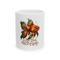 Little Fish, Big Personality Ceramic Mug — Colorful Goldfish Coffee Cup (11oz/15oz)
