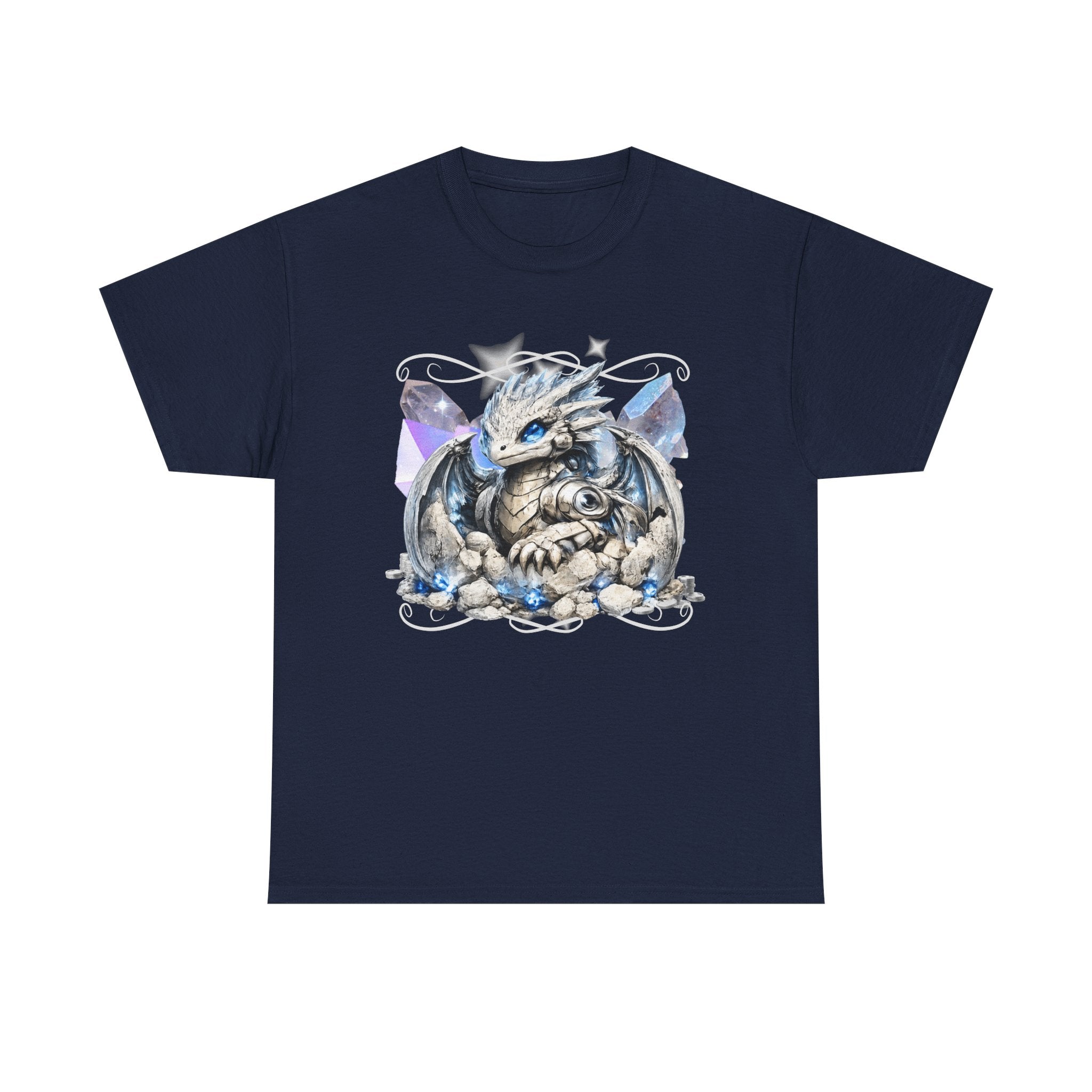 Ice Dragon Tee — Cute Baby Dragon Illustration T‑Shirt