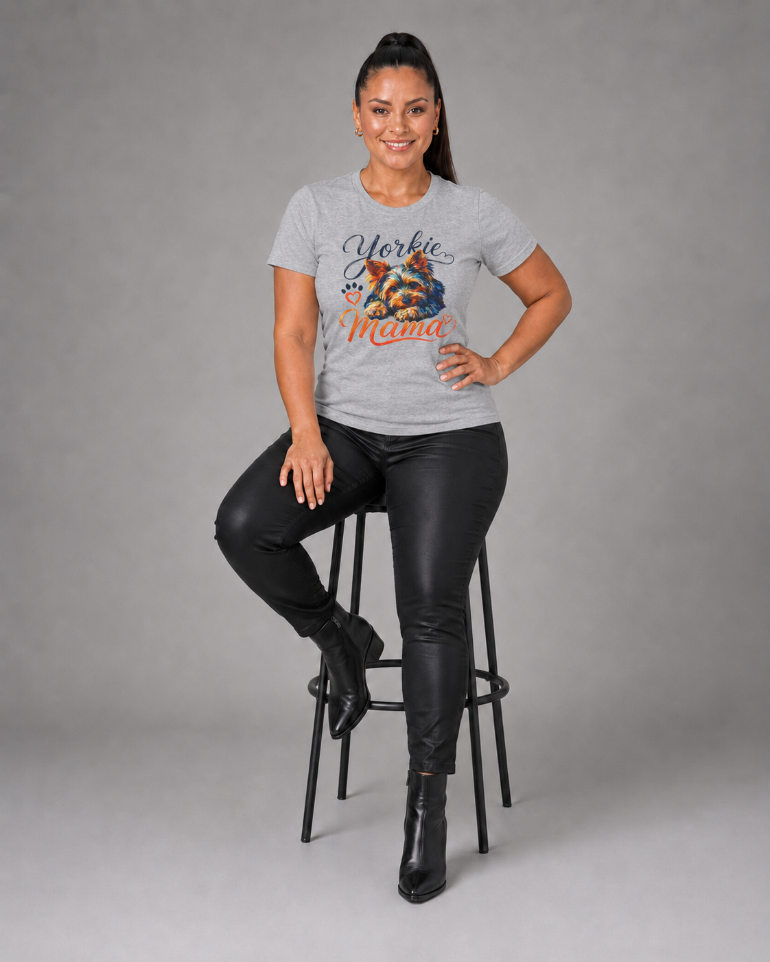 Yorkie Mama T-Shirt – Cute Yorkshire Terrier Mom Tee