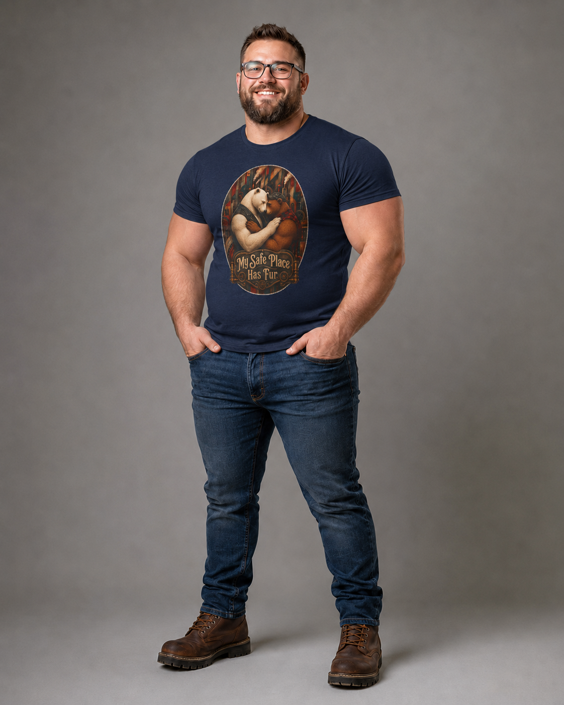 T-Shirt Gay Bear Couple Shirt, LGBTQ Bear Pride Tee, All Love Is Good Love Shirt, Bear Couple Gift for Him, Queer Bear Love T-Shirt