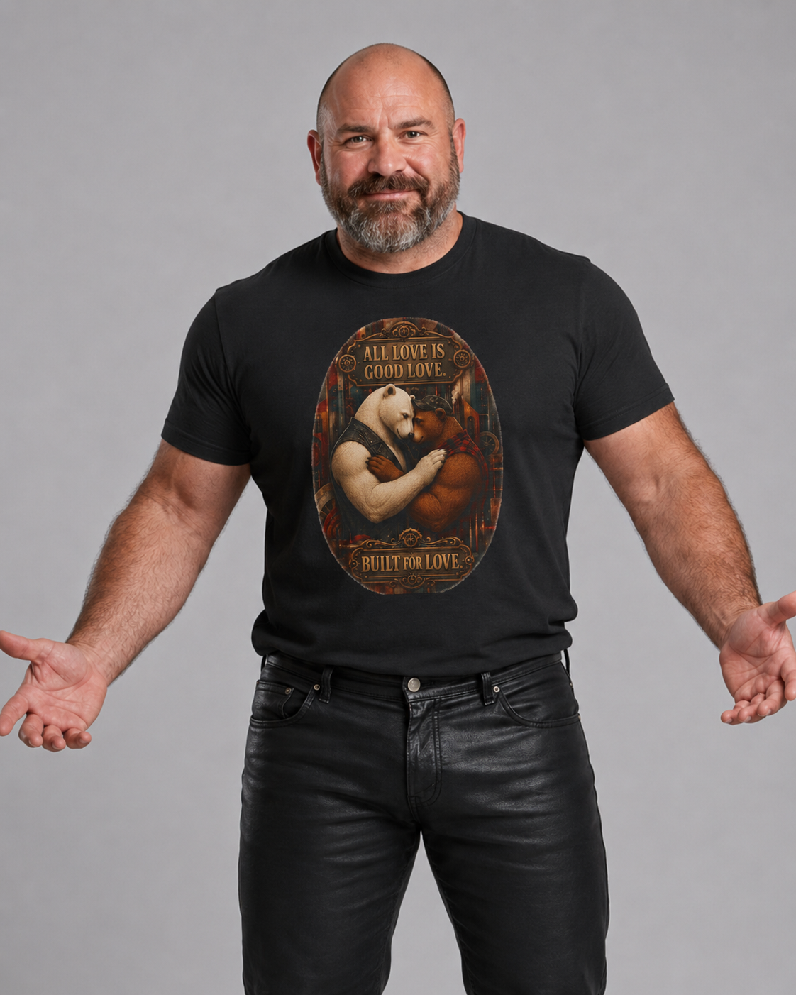 T-Shirt — "All Love Is Good Love" Vintage Romantic Graphic Tee