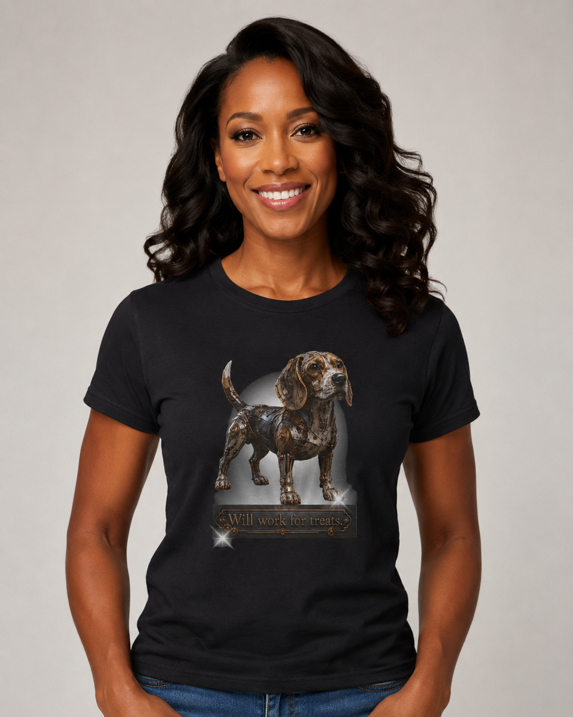 Steam Punk, Mechanical Beagle. This is an amazing Beagle shirt for the enthusiastic Beagle lover. Beagle collector.