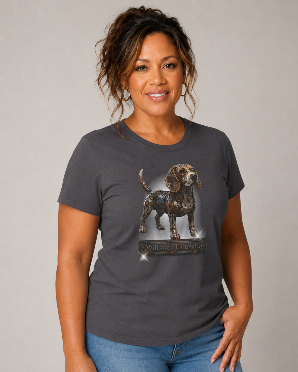 Steam Punk, Mechanical Beagle. This is an amazing Beagle shirt for the enthusiastic Beagle lover. Beagle collector.